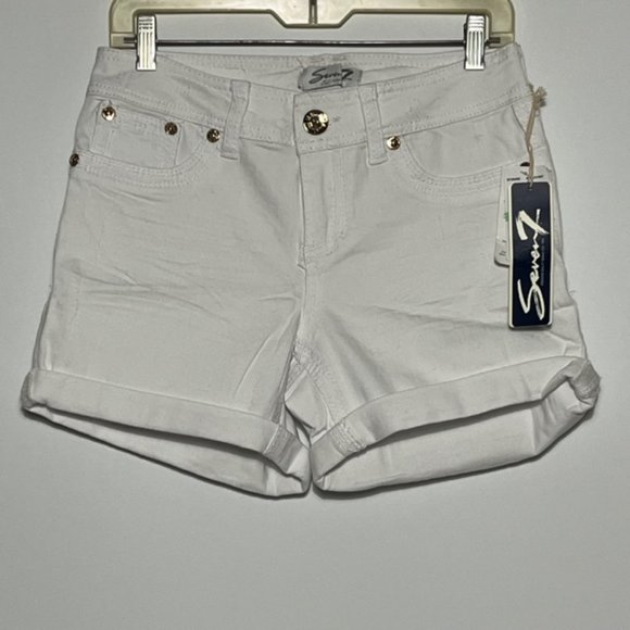 Seven7 Pants - SEVEN7 White Jeans Shorts Size 8 NWT